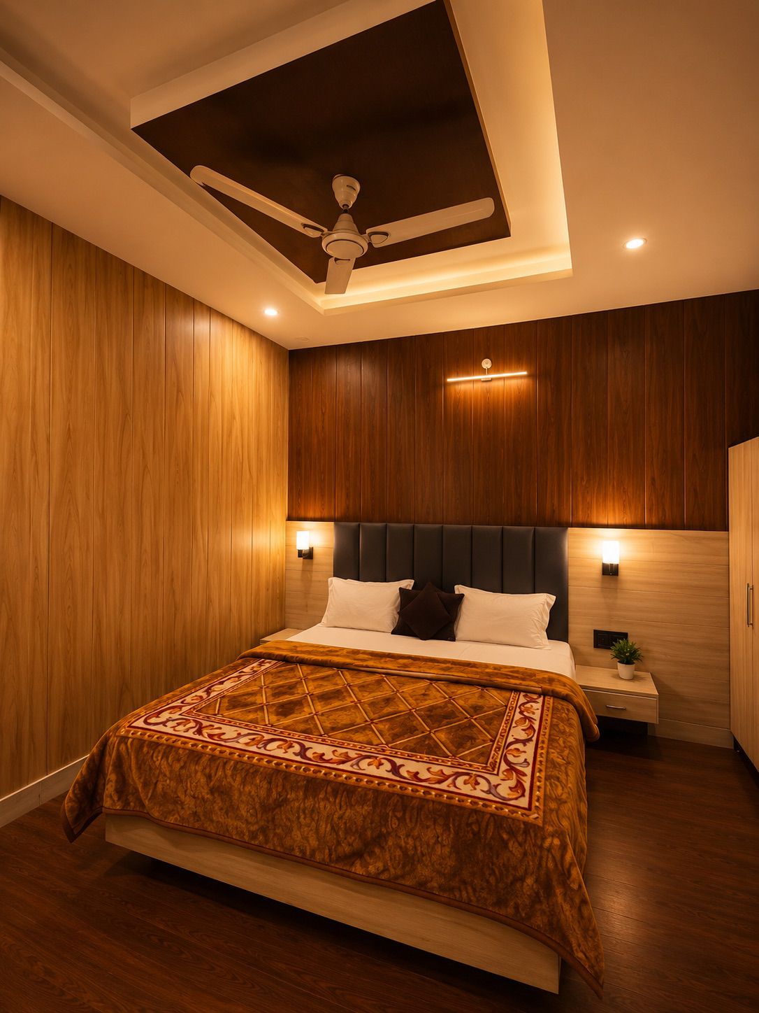 Classic wood-panelled room